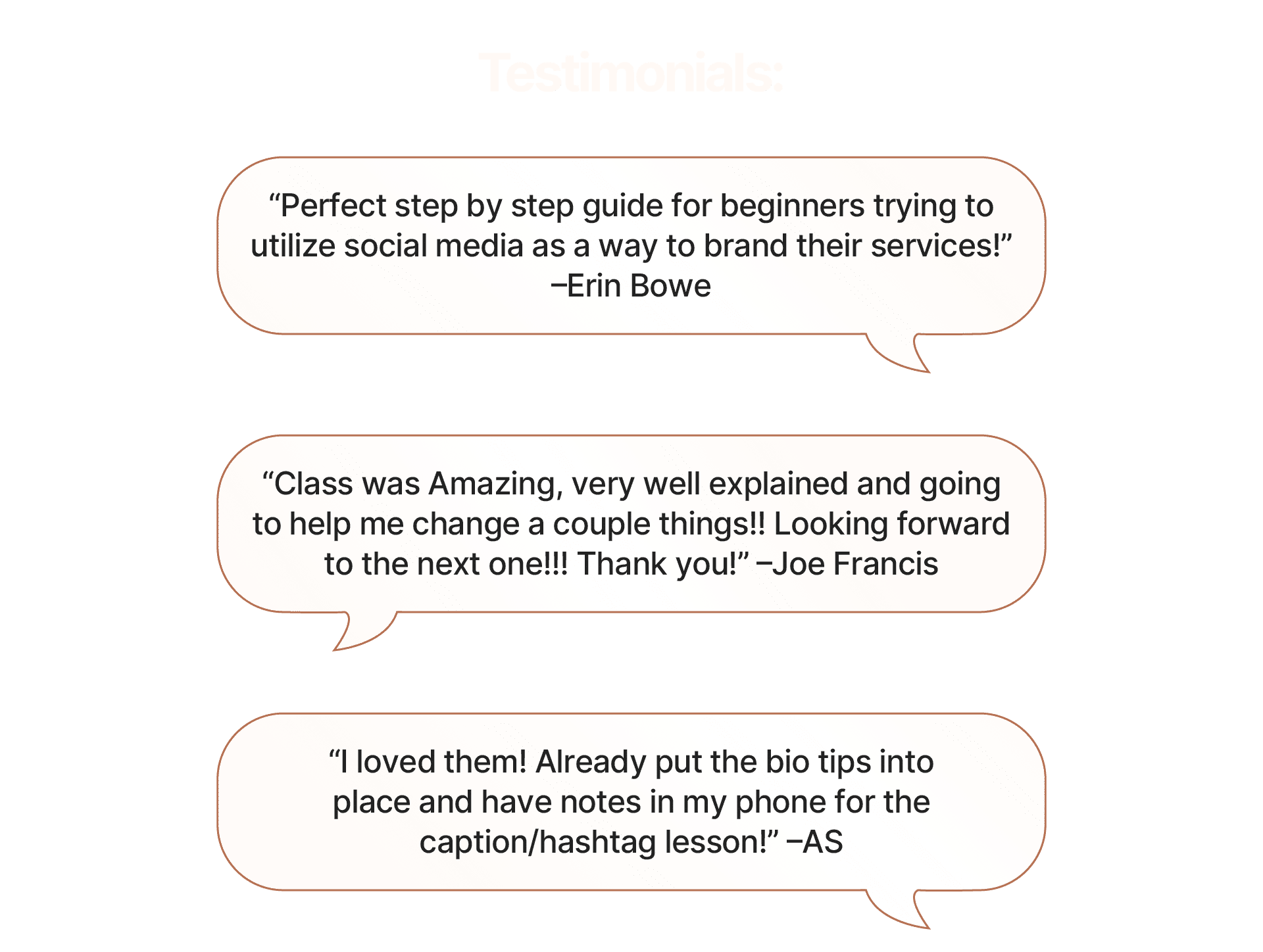 testimonials